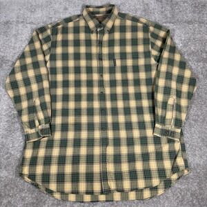VTG Abercrombie & Fitch Shirt Men's XL Brown Plaid Long Sleeve 'The Big Shirt'